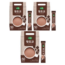 자연생각 핫초코 스틱, 3개, 50개입, 18g