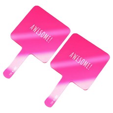 粉色糖果迷你手鏡, 很棒的粉紅色, 2個