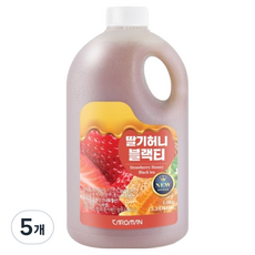 까로망 딸기 허니 블랙티 베이스, 1.9kg, 5개