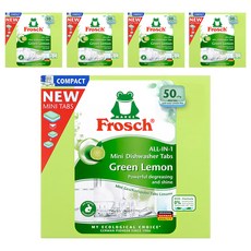 프로쉬 식기 세척기 세제 그린레몬 50p, 450g, 5개