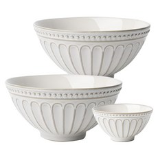 Just Home霧白輕奢陶瓷餐具3件組, 霧白, 1組