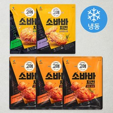 고메 소바바 치킨 양념 순살 375G 3P + 소이허니 윙 300g 1P + 소이허니 봉 300g 1P (냉동), 1.725kg, 1세트