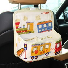 HANEE 車用後座支架 椅背多功能收納整理盒, 火車, 1個