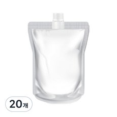 요리를그리다 테이크아웃 음료 투명 스파우트 파우치 300ml 12 x 18 cm, 소(S), 1개입, 20개