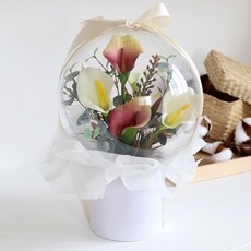 香皂花壓克力氣球康乃馨 大, 馬蹄蓮, 1個