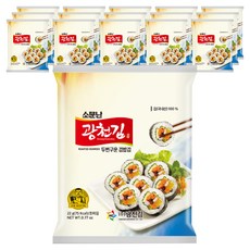 광천김 소문난 두번 구운 김밥김, 22g, 16개