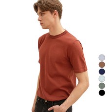 MAESTRO 男性 TOMORROW 可水洗棉混紡圓領短袖毛衣 MASW1B605