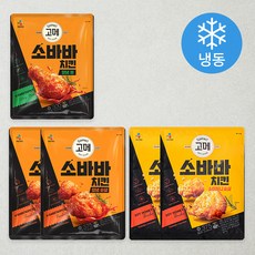고메 소바바 치킨 양념 순살 375G 2P + 양념 봉 300G 1P + 소이허니 순살 375g 2P (냉동), 1.8kg, 1세트