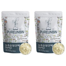 푸른빈 농축 유청 단백질 분말, 1kg, 2개