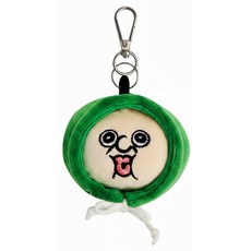 胖胖伊連帽舒壓球鑰匙圈 綠色款, 1個, 邦邦吉 綠色, 8cm