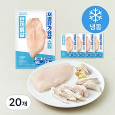 한끼통살 닭가슴살 저염 스팀 (냉동), 100g, 20개, 1개입