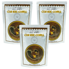 콘삭 헤이즐넛향 아라비카 100% 분쇄 원두 커피, 3개, 250g