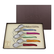 Jeanneron Laguiol 有機玻璃手柄茶匙套裝, 1套, 混色