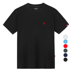 BEVERLY HILLS POLO CLUB 比佛利保羅 男女通用 涼感 透氣 Ice Cool-Ever 小標誌 短袖 T恤 CPW0T05, 黑色