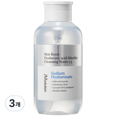 JMsolution 肌司研 Skin Boost玻尿酸膠束卸妝水 1.5, 500ml, 3瓶