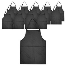 金銀絲客人用迷你圍巾式圍裙, 黑色, 15個