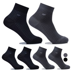 Arnold Palmer 雨傘牌 男士精梳棉40支短筒夏季襪 6雙禮盒組 AP5585