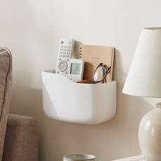 MAME 壁掛式遙控器收納架, 白色, 2個