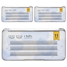 ccam bbak 偶像款人造分段式假睫毛 A型 11mm, 3個, 單一顏色