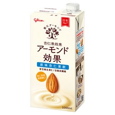 glico 格力高 杏仁果效果 原味杏仁果飲 1L (無乳糖、無膽固醇，健康美味), 1罐