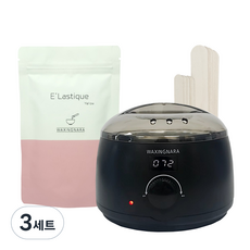 왁싱나라 셀프왁싱 베이직 세트 워머기 + 엘라스틱 옐로우왁스 200g + 스파츌라 20p 비키니라인 / 겨드랑이 / 페이스용, 3세트
