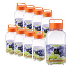 LocknLock 樂扣樂扣 水果釀酒瓶 橘色, 9入, 2.8L