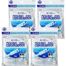 SANYO 山洋 溼式螺旋棉花棒, 50支, 獨立包裝, 柔軟親膚, 4包