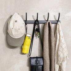 The Look GROCERIES STORAGE 免鑽孔門後衣帽掛勾 5勾, F1017, 1個