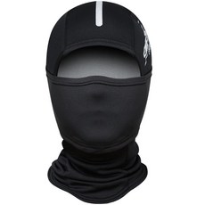 9FX 孩童印花圍脖頭套, 黑色