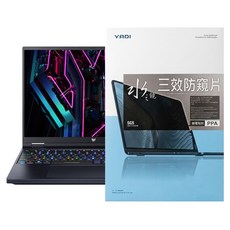YADI 亞第 靜電吸附 16 : 10 水之鏡防窺 Acer Predator Helios 16 PH16-71-96W2 專用 16吋, 透明色, 1個