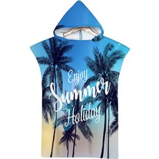 Selene 夏日連帽沙灘巾 75 x 110 cm, A12, 1個