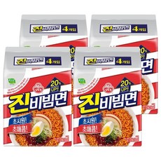 오뚜기 진비빔면 156g, 16개