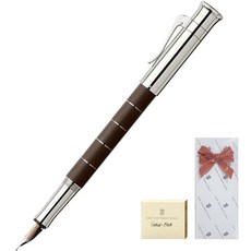 GRAF VON FABER-CASTELL Graphon Faber Castel經典Anelo Grena Dila Pen +墨盒禮品套組, F, 棕色