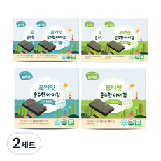퓨어잇 순수한 아이김 김 100% 3p + 김 앤 천일염 3p 세트, 김, 2세트
