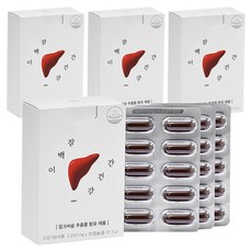 잠백이 간 건강 실리마린 밀크씨슬 37.5g, 30정, 4개