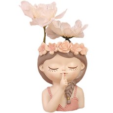 蘿莎戴花冠少女迷你花盆, 噓!少女