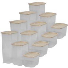 Nanu Dam 冰箱密封保鮮盒組 1.5L 4入+1L 4入+500ml 4入, 1組