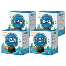 ibobomi 無調味海苔片，獨立小包裝，100%海苔, 無調味, 15g, 4盒
