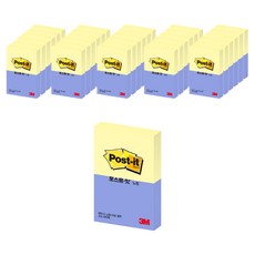 3M Post-it 標準便條紙 迷你尺寸 2入, 黃色, 奶油藍, 30套