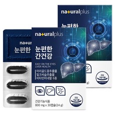 내츄럴플러스 눈편한 간건강 밀크시슬 24g, 30정, 2개