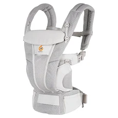 Ergobaby Breeze 多功能透氣嬰兒背帶 SoftFlexTM 網布 0-49個月適用, 灰色, 1個