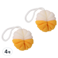 Chatong 粉彩沐浴球, 黃色, 4個, 1入