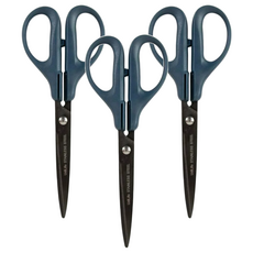 UdiLife 優的生活大師 AY嘎多鍍鈦超銳利文具剪, 黑色, 3把