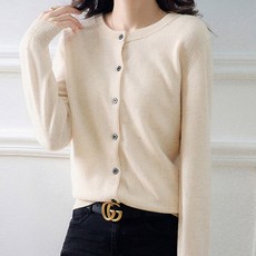 루나걸 여성용 파스테 라운드 가디건 L24FC081207