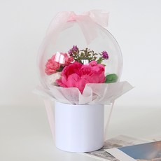 壓克力氣球康乃馨 中, 粉紅色, 1個