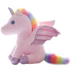 自然時代獨角獸娃娃, 粉色的, 28厘米