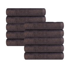 Songwol 松月 美容毛巾 營業用 90g 20支 精梳棉, 棕色, 10個