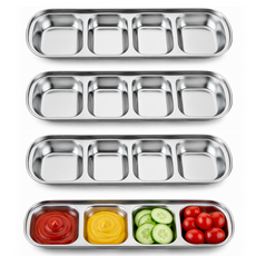 Inglow 304不鏽鋼醬料碗 調味碟 26.5cm x 8.5cm, 單一顏色, 4個