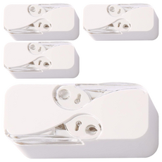 Fuku Book 牙線棒收納盒 便攜式牙籤盒 可放12支牙線, 經典白, 1組