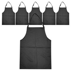 金銀絲客人用迷你圍巾式圍裙, 黑色, 6個